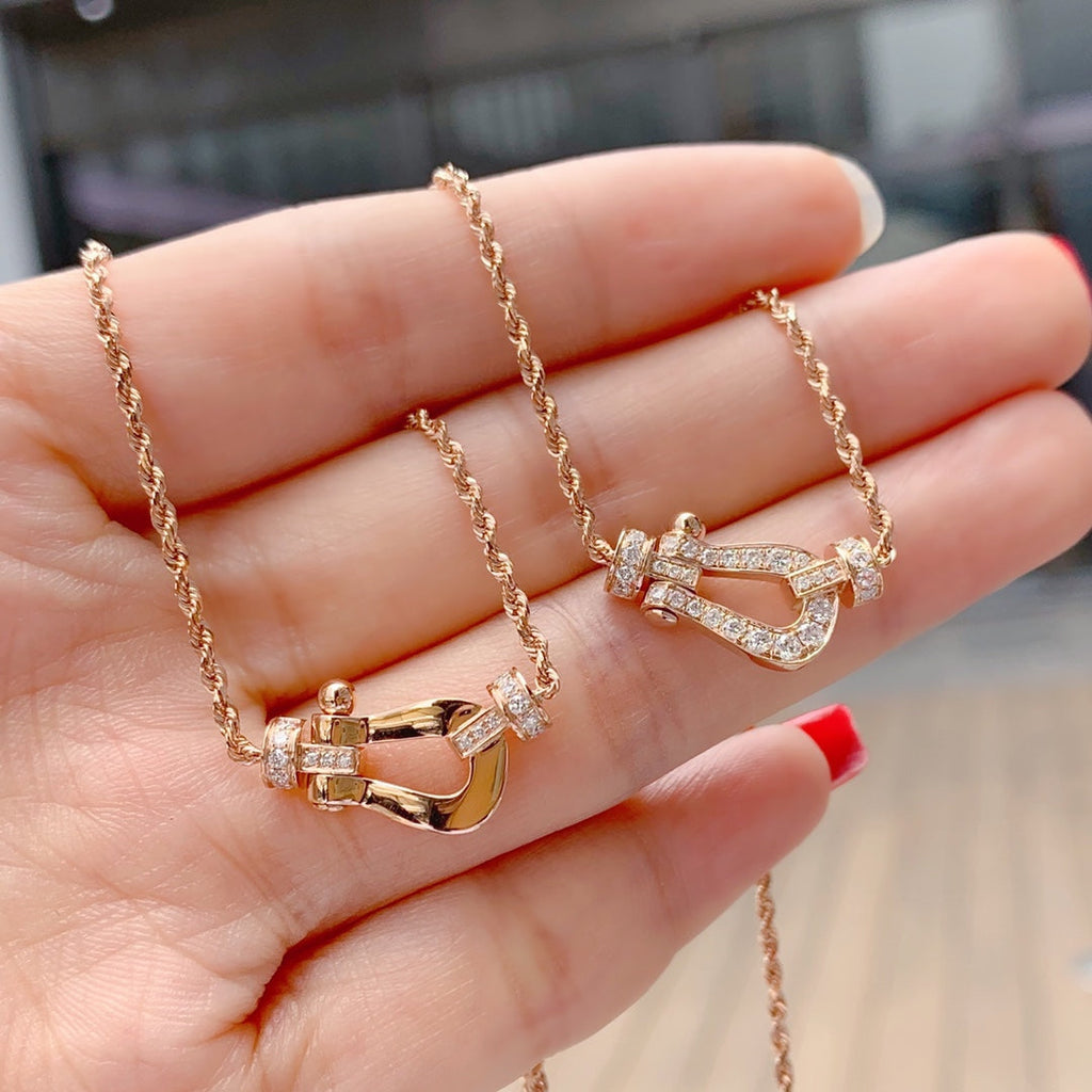 [Elowen jewels ]FORCE 10 HALSKETTE AUS ROSÉGOLD MIT DIAMANTEN