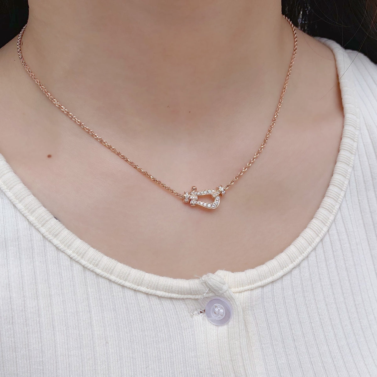 [Elowen jewels ]FORCE 10 PINK GOLD DIAMOND NECKLACE