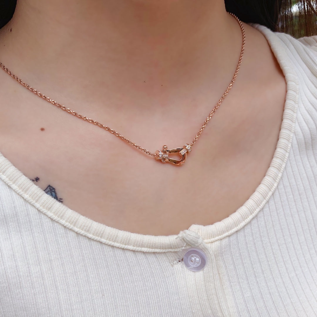 [Elowen jewels ]FORCE 10 PINK GOLD DIAMOND NECKLACE