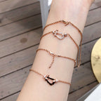 [Elowen jewels ]FORCE 10 HALSKETTE AUS ROSÉGOLD MIT DIAMANTEN