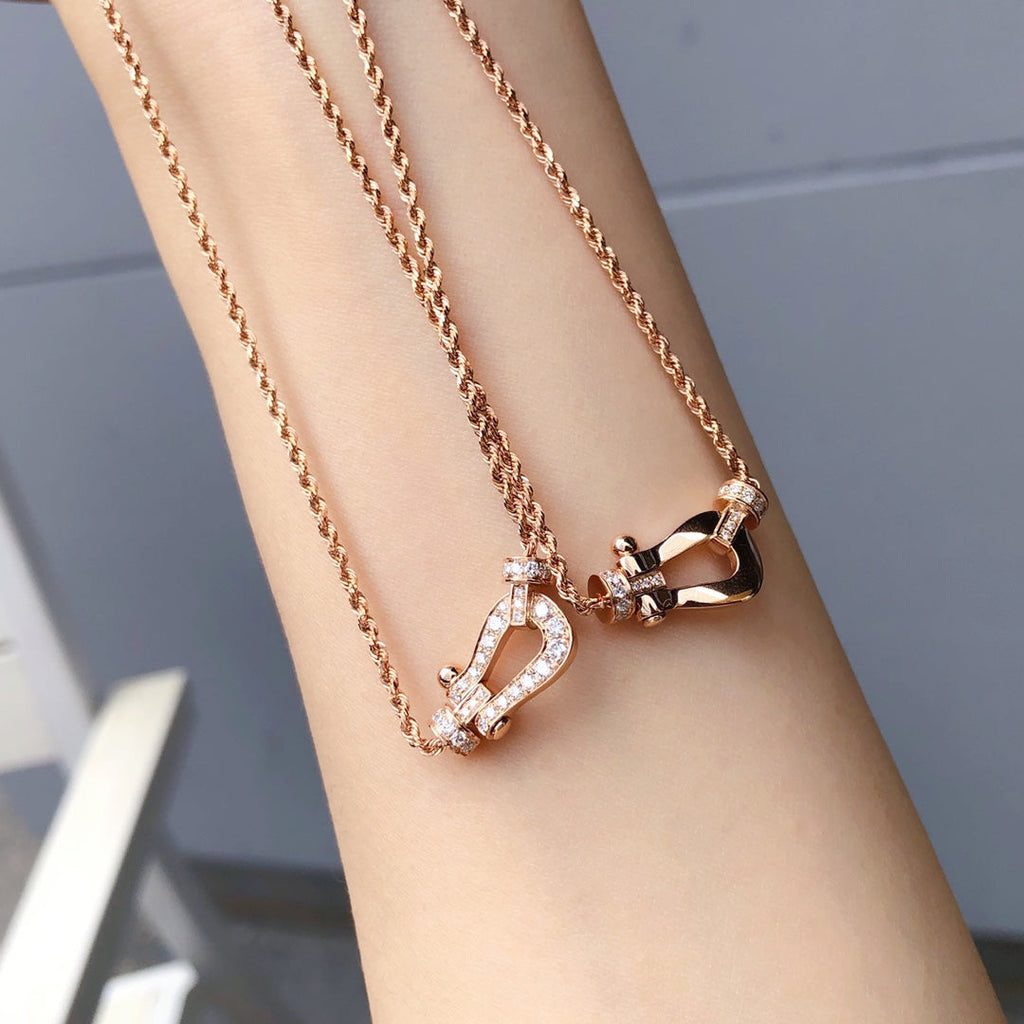 [Elowen jewels ]FORCE 10 HALSKETTE AUS ROSÉGOLD MIT DIAMANTEN