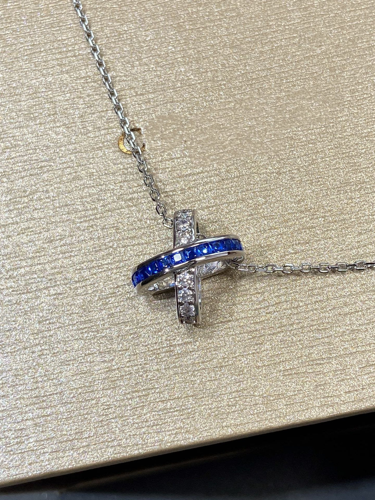 [Elowen jewels ]LIENS DIAMOND SILVER NECKLACE
