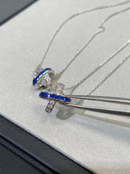 [Elowen jewels ]LIENS DIAMOND SILVER NECKLACE