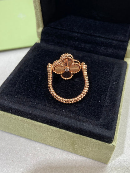 [Elowen Jewels]CLOVER RIVERSIBLE ROSE GOLD RING