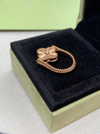 [Elowen jewels] WENDBARER CLOVER-RING IN ROSÉGOLD