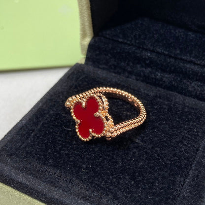 [Elowen Jewels]CLOVER RIVERSIBLE PINK GOLD RING