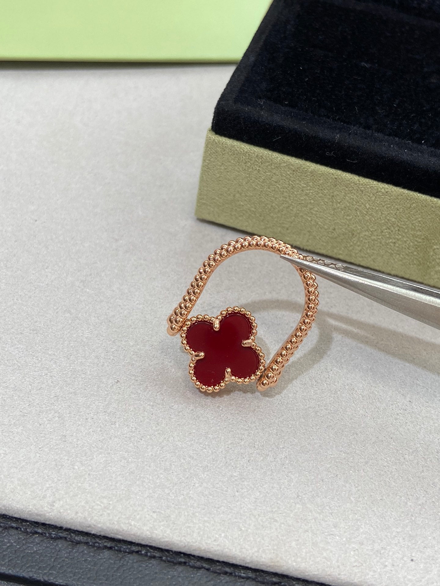 [Elowen Jewels]CLOVER RIVERSIBLE ROSE GOLD RING