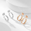[Elowen jewels ]BEE LOVE DIAMOND HOOP EARRINGS