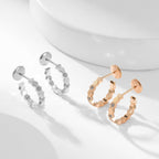 [Elowen jewels ]BEE LOVE DIAMOND HOOP EARRINGS