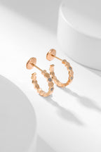 [Elowen jewels ]BEE LOVE DIAMOND HOOP EARRINGS
