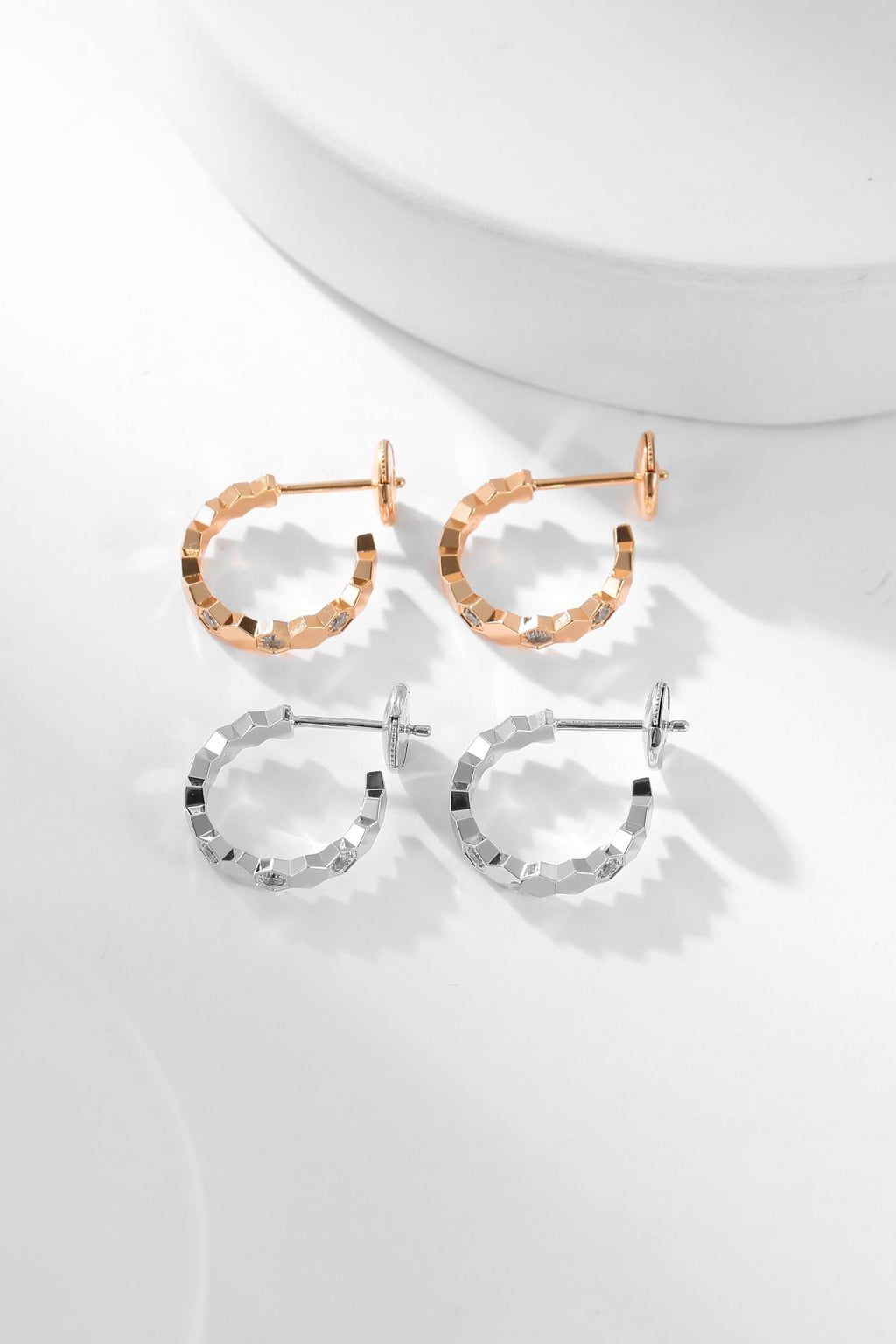 [Elowen jewels ]BEE LOVE DIAMOND HOOP EARRINGS