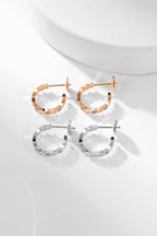 [Elowen jewels ]BEE LOVE DIAMOND HOOP EARRINGS