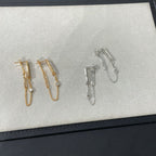 [Elowen jewels ]CHAINE CHAOS DIAMOND DROP EARRINGS