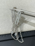 [Elowen jewels ]CHAINE CHAOS DIAMOND DROP EARRINGS