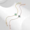 [Elowen jewels ]KLEEBLATT-ARMBAND MALACHIT 1 MOTIV
