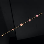 [Elowen jewels] ARMBAND MIT STERN- UND SONNENMOTIV (4 MOTIVE), ROSA PERLMUTT, ROSÉGOLD