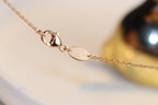 [Elowen jewels ]JEUX MALACHITE 1 DIAMOND PINK GOLD NECKLACE