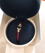 [Elowen jewels ]FORCE 10 HALF DIAMOND PINK GOLD RED CORDERI LARGE AND MEDIUM MODEL