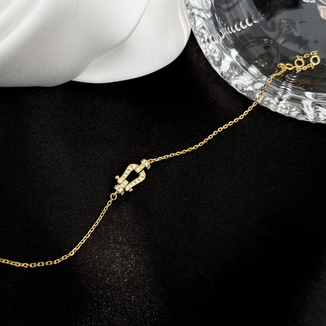 [Elowen Jewels]FORCE 10 FULL DIAMOND BUCKLE CHAIN LINK MINI MODEL