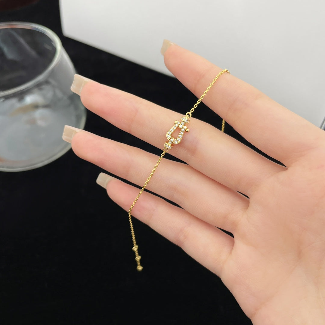 [Elowen Jewels]FORCE 10 FULL DIAMOND BUCKLE CHAIN LINK MINI MODEL