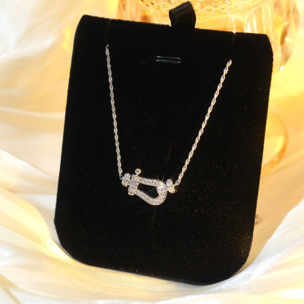 [Elowen jewels ]FORCE 10 DIAMOND SILVER NECKLACE MINI MODEL