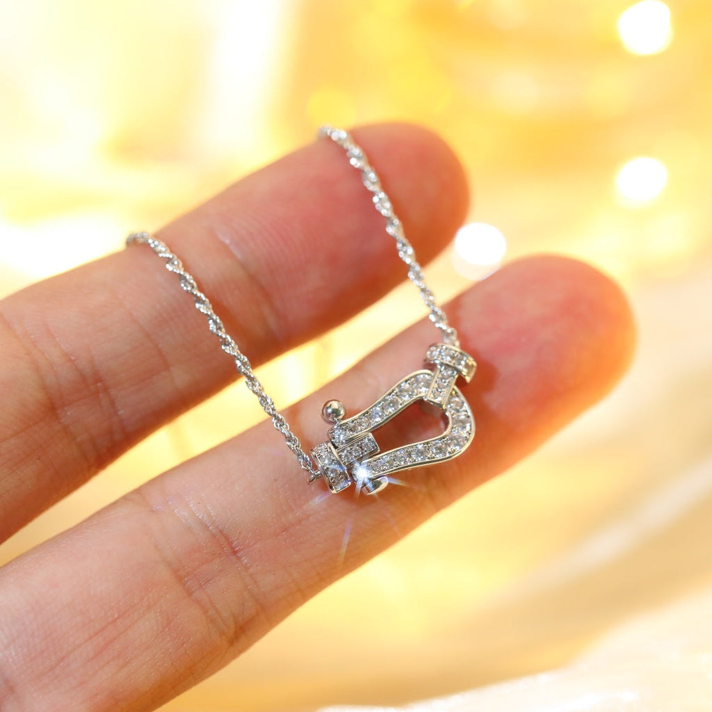 [Elowen jewels ]FORCE 10 DIAMOND SILVER NECKLACE MINI MODEL
