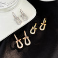 [Elowen jewels ]FORCE 10 FULL DIAMOND DROP EARRINGS MEDIUM MODEL