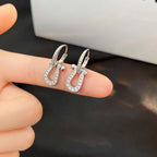 [Elowen jewels ]FORCE 10 FULL DIAMOND DROP EARRINGS MEDIUM MODEL