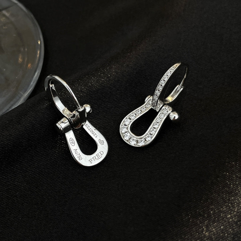 [Elowen jewels ]FORCE 10 FULL DIAMOND DROP EARRINGS MEDIUM MODEL
