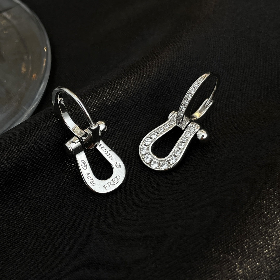 [Elowen jewels ]FORCE 10 FULL DIAMOND DROP EARRINGS MEDIUM MODEL