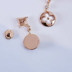 [Elowen jewels ]STAR AND SUN PINK GOLD MOP DROP EARRINGS