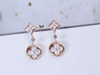 [Elowen jewels ]STAR AND SUN PINK GOLD MOP DROP EARRINGS