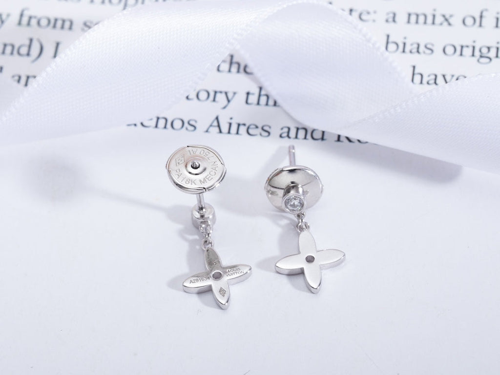 [Elowen jewels ]VIDYLLE SILVER DIAMOND MINI DROP EARRINGS