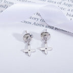 [Elowen jewels ]VIDYLLE SILVER DIAMOND MINI DROP EARRINGS