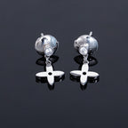 [Elowen jewels ]VIDYLLE SILVER DIAMOND MINI DROP EARRINGS