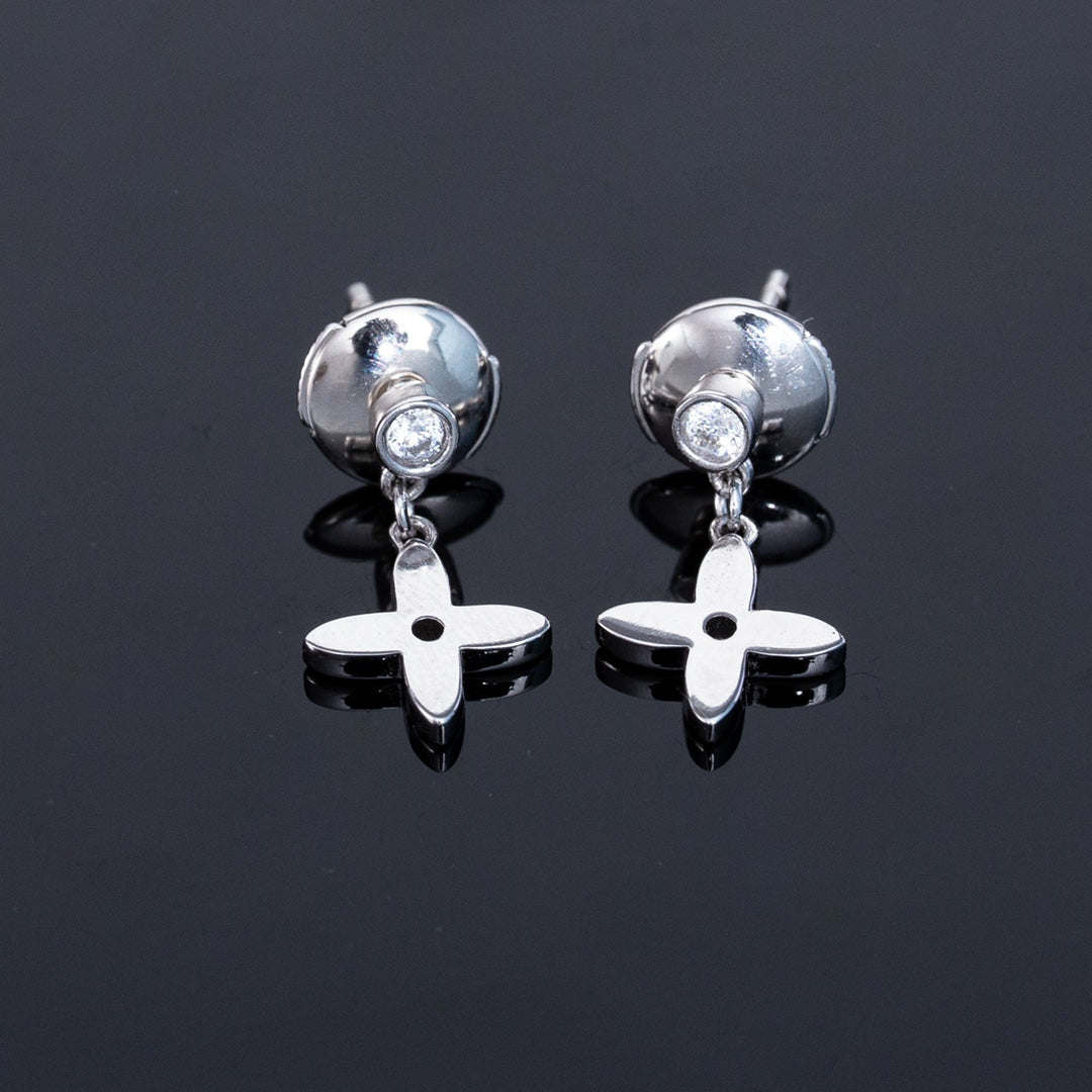 [Elowen jewels ]VIDYLLE SILVER DIAMOND MINI DROP EARRINGS