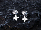 [Elowen jewels ]VIDYLLE SILVER DIAMOND MINI DROP EARRINGS