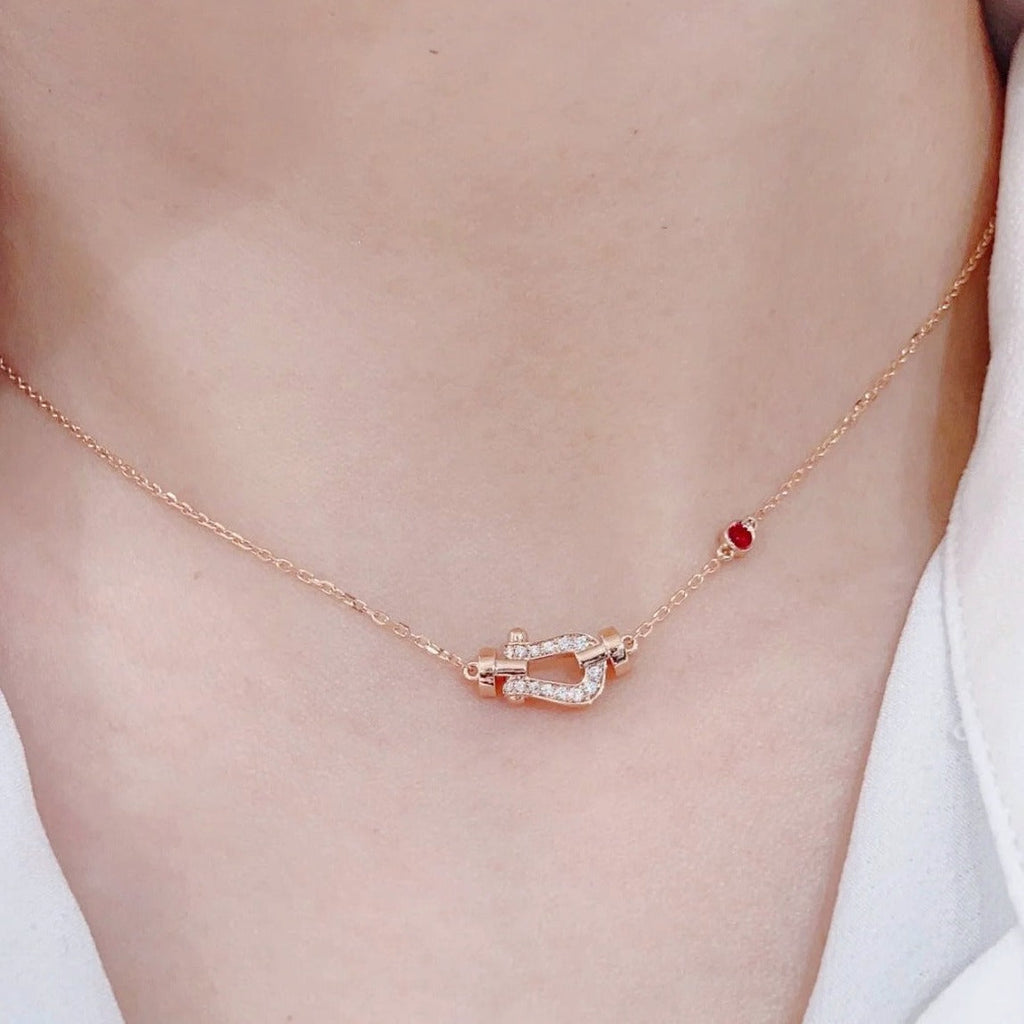 [Elowen jewels ]FORCE 10 DIAMANT-HALSKETTE AUS ROSÉGOLD
