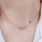 [Elowen jewels ]FORCE 10 DIAMANT-HALSKETTE AUS ROSÉGOLD