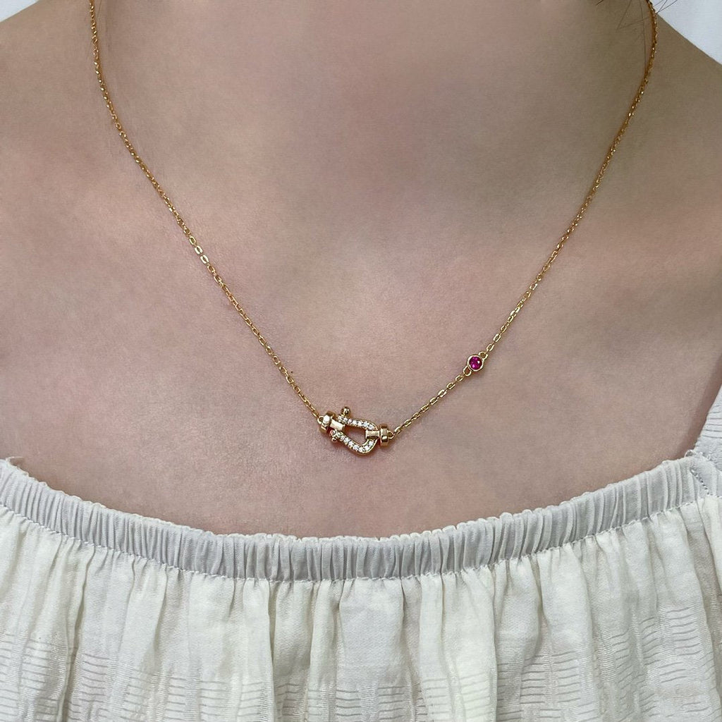 [Elowen jewels ]FORCE 10 DIAMANT-HALSKETTE AUS ROSÉGOLD