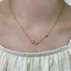 [Elowen jewels ]FORCE 10 DIAMANT-HALSKETTE AUS ROSÉGOLD