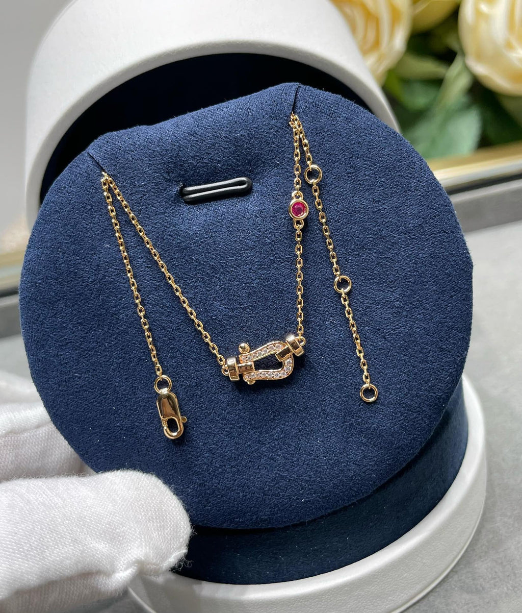 [Elowen jewels ]FORCE 10 DIAMANT-HALSKETTE AUS ROSÉGOLD