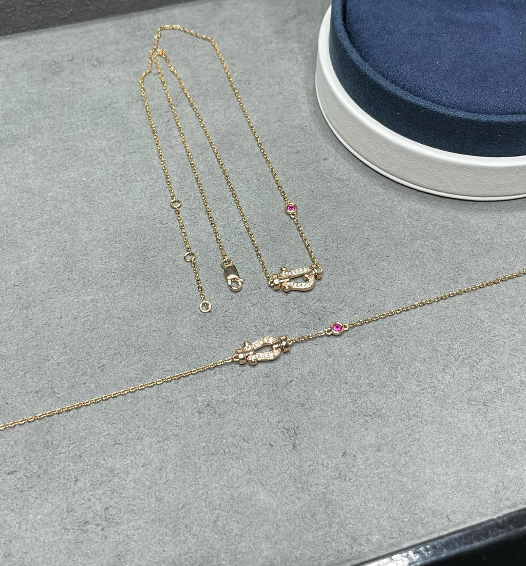 [Elowen jewels ]FORCE 10 DIAMANT-HALSKETTE AUS ROSÉGOLD