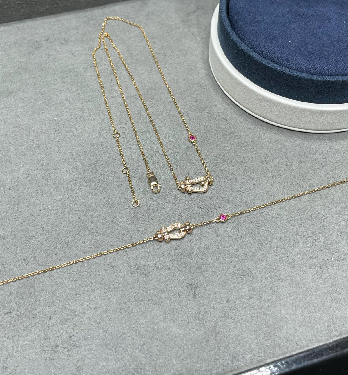 [Elowen jewels ]FORCE 10 DIAMANT-HALSKETTE AUS ROSÉGOLD