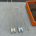 [Elowen jewels ]POP H スカイブルー ネックレス