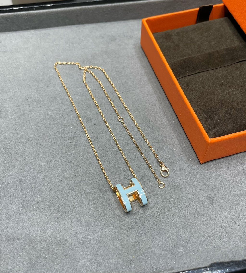 [Elowen jewels ]POP H スカイブルー ネックレス