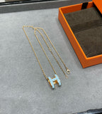[Elowen jewels ]POP H スカイブルー ネックレス