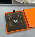[Elowen jewels ]POP H スカイブルー ネックレス