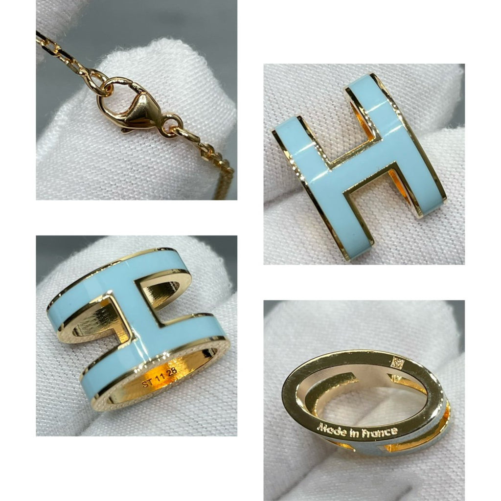 [Elowen jewels ]POP H スカイブルー ネックレス