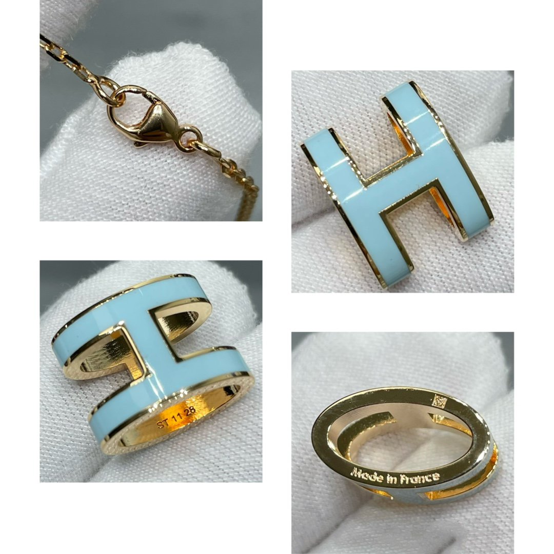 [Elowen jewels ]POP H スカイブルー ネックレス